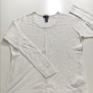 Gap White Long Sleeve Sweater Small